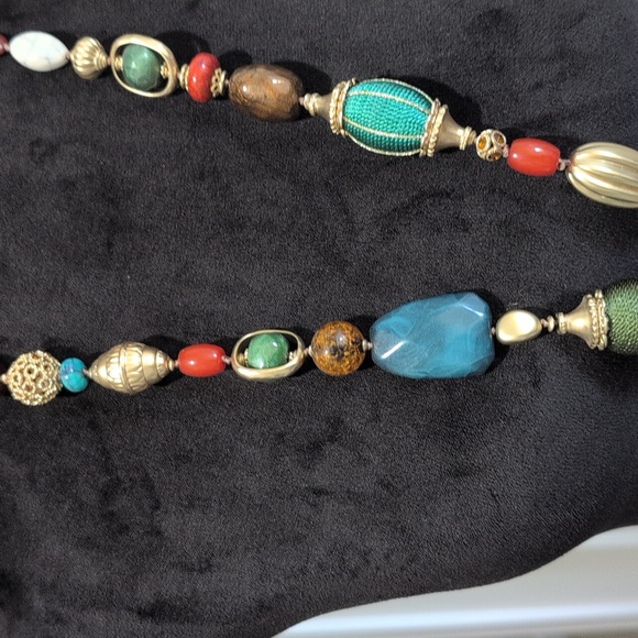 NWOT Chicos 36th anniversary Adjustable Length Multicolor Beaded Necklace - Picture 4 of 5